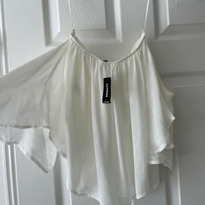 Express off the shoulder crop top